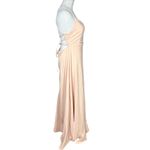 Lulus NWT Women's XL Caryl Light Blush Ruffled Tulip High-Low Maxi Dress Photo 7