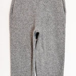 ZARA Wide Leg Ribbed Knit Thick Sweat Pants in Gray Winter Lounge Size Medium Photo 0