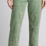 Mother The Springy Ankle Pants Jeans High Rise Straight Leg Green Bay size 25 Photo 0