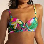 Boden Kythira Bikini Top Palm Leaf Tropical Flora 36A Pink Size undefined Photo 0