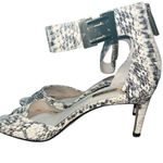 Louise et Cie Snakeskin Heels in Black and Cream Photo 3