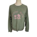 Faherty  Surfside Beach Organic Cotton Blend Reverse Fleece Sweatshirt Sea Spray Photo 3