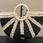 Dolce Vita | Black Raffia Shopper āEstelleBā Tote ~ Canvas Inside Photo 0