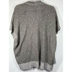 Eileen Fisher B13 - two tone gray open front slub cardigan size small Photo 5