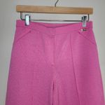 St. John Sport Santana Knit Pink Cropped Wide Leg Flat Front Pants Size 6 Photo 1