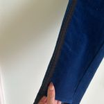 Parker Smith  Skinny Twisted Tuxedo Blue Velvet Step Pants With Stripes Size 29 Photo 7