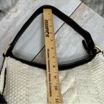 CHAPS Cream Cable Knit Sweater Hobo Shoulder Bag Leather Straps Y2K Chunky Cozy Photo 7