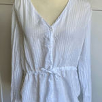 Bella Dahl Women's Tie-Waist Button-Up Blouse White Size M Lightweight Photo 0