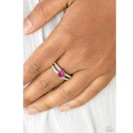 Paparazzi Dream Sparkle Pink Ring (90) Photo 0
