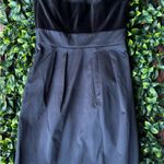Banana Republic black strapless dress with a velvet bodice and a satin skirt Photo 1
