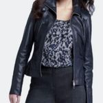 Lafayette 148  Napa navy lamb Leather Jacket size 8 Photo 0