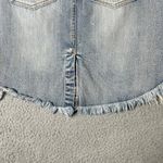 Vanilla Star Jeans Denim Skirt Womens Juniors 9/10 Blue‎ Distressed High-Low Vanilla Star Jean Photo 5