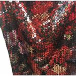 EXPRESS  Red Black Sequins Body Con Mini Dress Photo 5