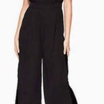 Kate Spade  Black Mixed Velvet Bow Jumpsuit Size 8 Bew with tags Photo 0