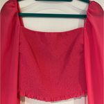 Aritzia Wilfred Hot Pink Saga Blouse Photo 1
