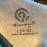 Champion  Blue Pink Blurred Workout Top Sleeve C9 Size Juniors Large Teal Running Photo 6