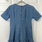 Noisy May  Blue Denim Smock Dress Drop Hem
Dress(Size Medium) Photo 3