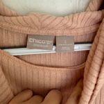 Chico's  Zenergy Light Pink Lightweight Cowlneck Sweater SZ 2 (US 12/14) Tunic Photo 3