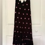 Free People NWT  Milky Way Sequin Maxi Dress Black Pink Ruffle Size XS Photo 3