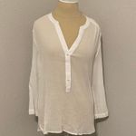 Tommy Bahama White 3/4 Sleeve Top Photo 0