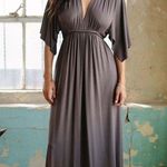 Rachel Pally NWT Long Caftan Maxi Dress Size Small Pecan Short Sleeve Lagenlook Photo 0