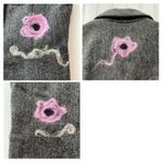 Gap Wool Vest Gray Pink Medium Herringbone Classic Tailored Y2K Vintage Abstract Photo 4