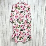 Show Me Your Mumu Robe Women Size OS Mini Floral White Short Sleeve Boho Photo 3