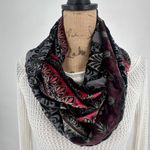 Vintage Velvet‎ Whimsigoth Red & Black Infinity Scarf Photo 0