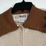 Vtg 70s Wenjilli earthy Knit crochet Maxi Dress 11/12 Tan Size undefined Photo 12