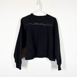 Mugler x SSENSE Cropped Sweatshirt Size 42 or US 10 Black Photo 0