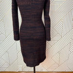 Isabel Marant Isabel Marant Etoile Leather Trim Boucle Sweater Dress Brown Black Size US 6 Photo 8