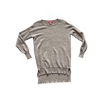 Catherine Malandrino  100% Cashmere Tan Crew Neck Tunic Sweater  NEUTRAL COZY Photo 1