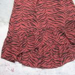 Rails Jade Rust Tiger Stripe Hi-Low Button Front Midi Dress Women’s XS NWT Photo 6