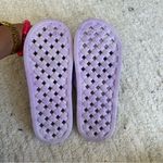 Lavender Women's Comfort Slippers/ slide sandals with smiley faces Purple Size 5.5 Photo 3