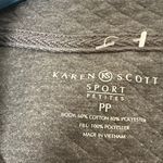 Karen Scott  Sport Grey Zip Up  size small  business activewear Vest Photo 6