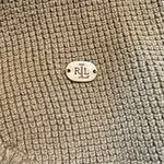 Ralph Lauren Lauren  Waffle Knit Hooded Olive Green Long Sleeve Pullover A2 Photo 3