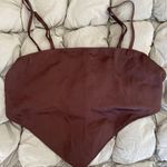 H&M Brown Scarf Top Photo 0