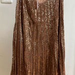 Urban Outfitters long copper sequined skirt NWT Medium Photo 0