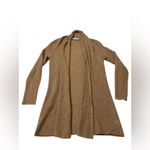 White + Warren Tan 100% Cashmere Cardigan Size L Photo 5