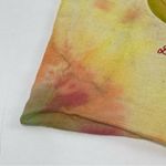 Cat Print Canvas Tye dye floral Rasta colors tote Bag Yellow Photo 11