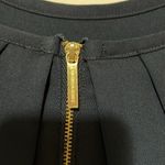 MICHAEL Michael Kors Navy Blue Top with Lace Sleeves and Gold Zipper Size XS EUC Photo 5