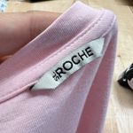 St. Roche Pink Echo Mini Dress Supima Cotton Padded Shoulders Size XL Photo 7