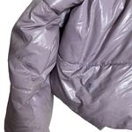 Unreal Fur Fractals Frosted Lilac Purple Cropped Puffer Jacket Size Small Photo 11