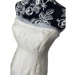 Ivory Silk Organza Strapless Trumpet Bridal Gown Romantic Old Money Elegant Mini Size 4 Photo 2