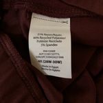 Avia Pull On Athlesure Pants Size 4X 28W-30W Womens Side Pockets Burgundy New Photo 5