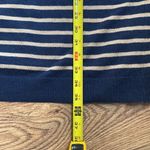 Old Navy Navy and Tan Striped Long Sleeve Dress Photo 4
