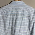 Brooks Brothers  Lace Striped Button Down Shirt Women's 6 Blue Fitted Career Chic Photo 9