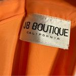 Vintage 1970s JB Boutique California Orange Pleated Dress Chiffon 3 Piece XS Photo 6
