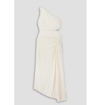 ALC Frank A.L.C. Dahlia one-shoulder cutout pleated crepe maxi dress NEW Photo 2