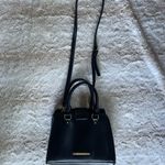 Steve Madden  Black Satchel with Gold Hardware Photo 3